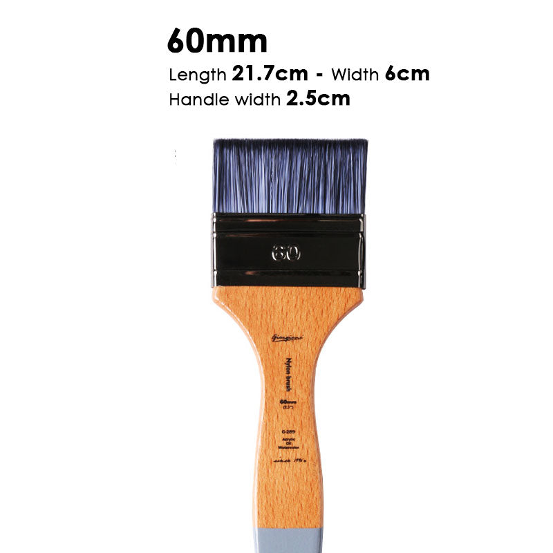 Giorgione oil painting board brush acrylic brush water powder watercolor paint painted wall painted nylon Flat beech brush