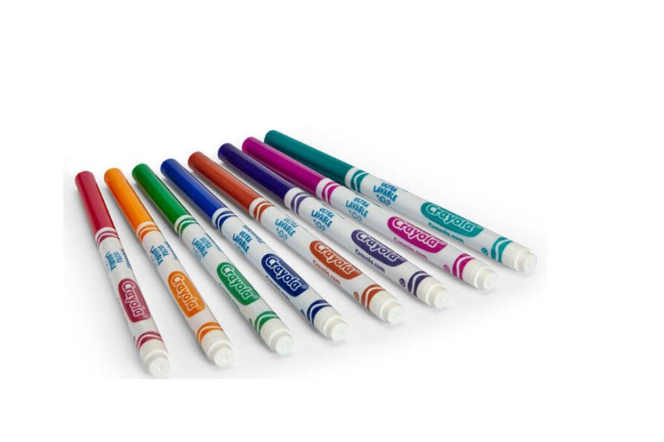Crayola Ultra-Clean Washable Bold Color Markers 8's 47249 (58-7832)