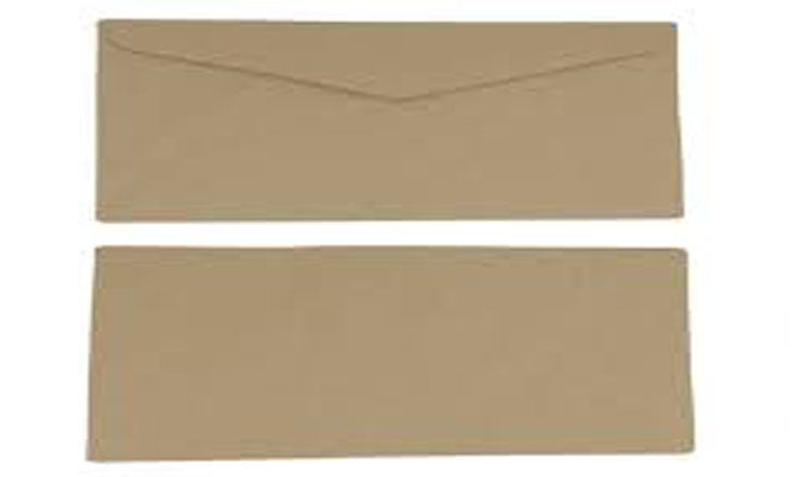 1box (500pcs) Kraft Brown Letter Envelope w/o Window