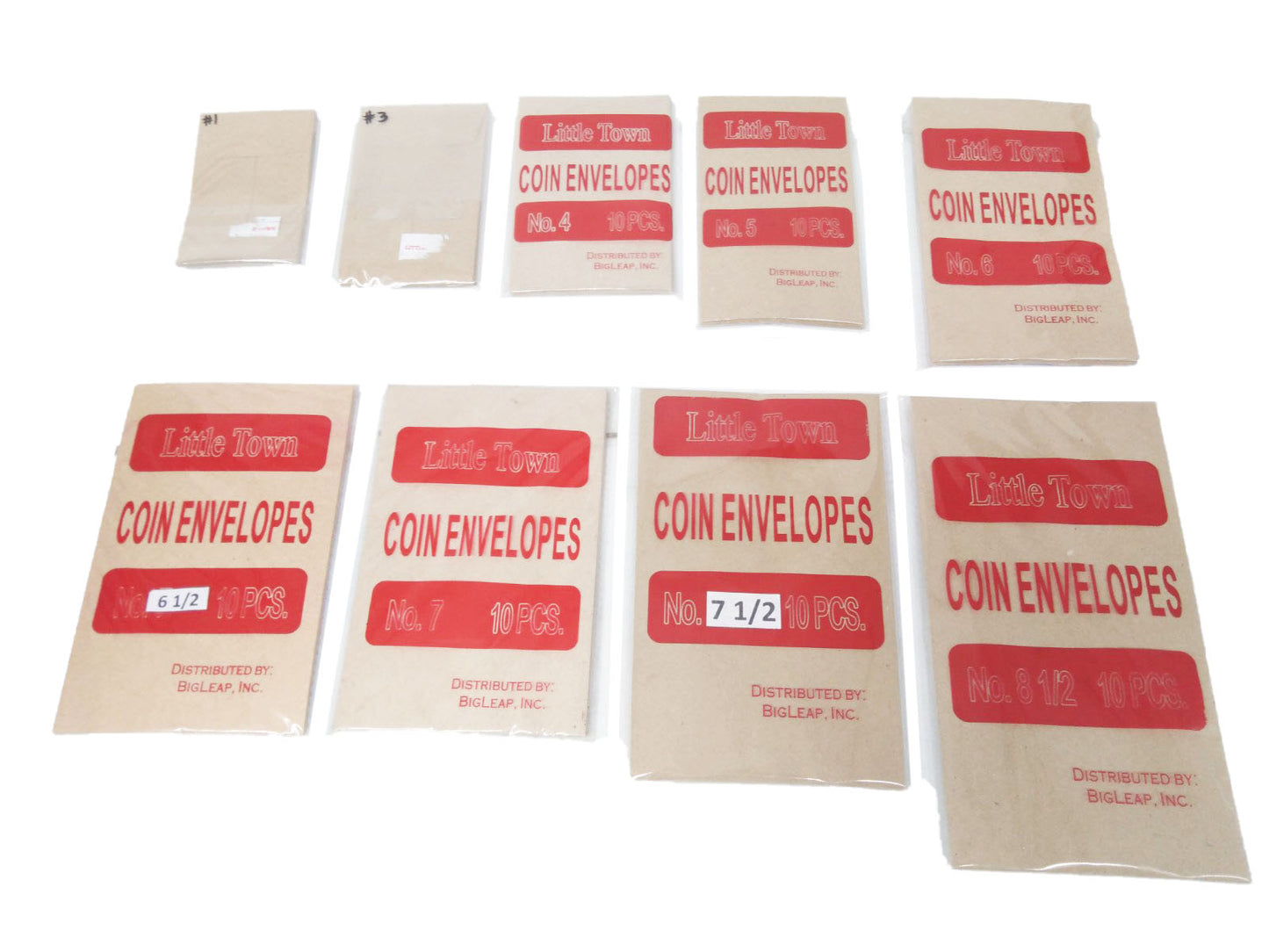 Little Town Kraft Paper Coin Envelope 10's