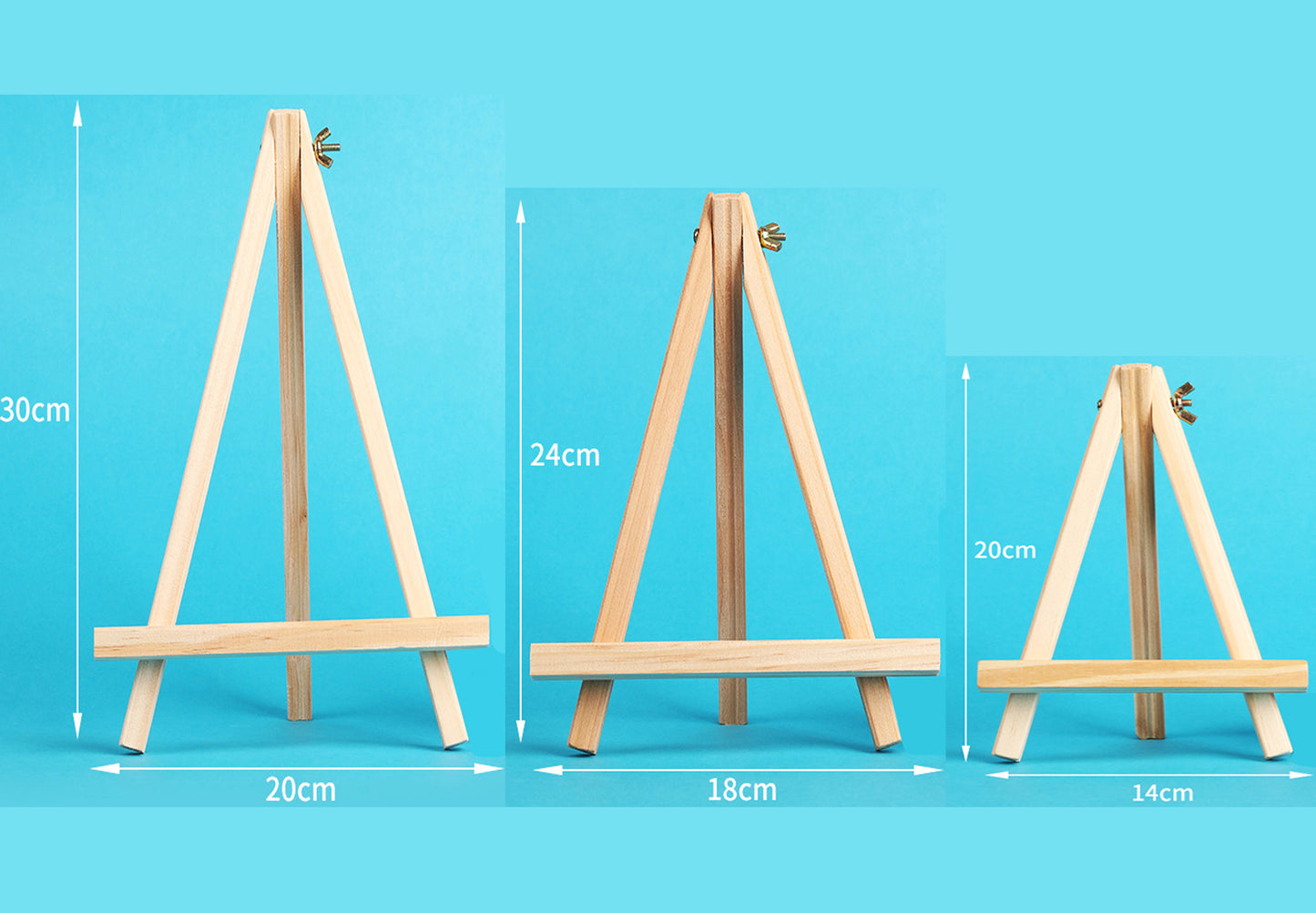 Triangular Easel,Wood Foldable Portable Painting Stand,Drawing Tripod,Postcard Holder as Students Artist Desk Decor Drawing Tool DIY Crafts Gift