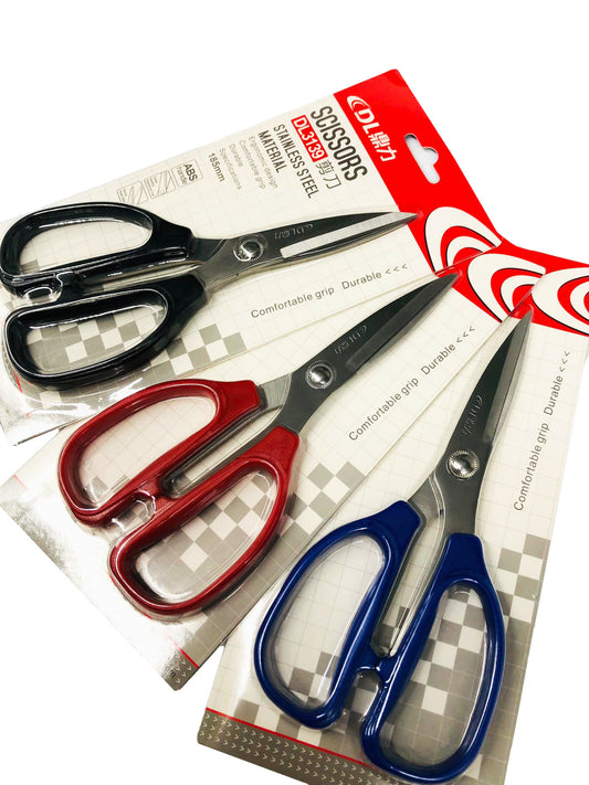 Dingli Stainless Steel Material Scissors Household Scissors Civil Scissors Office Scissors Random Color DL3139