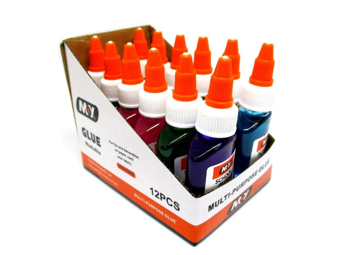 M.Y School Glue Washable Color Glue 35ml (random color)