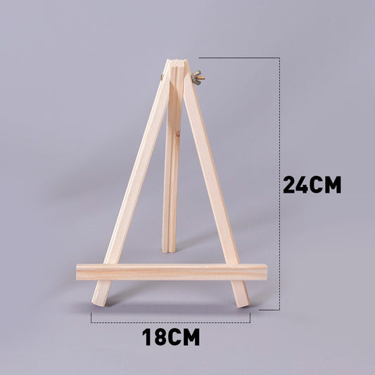 Triangular Easel,Wood Foldable Portable Painting Stand,Drawing Tripod,Postcard Holder as Students Artist Desk Decor Drawing Tool DIY Crafts Gift