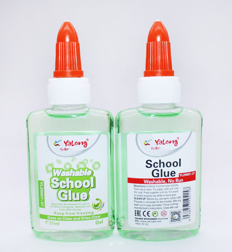 1pc Yalong Washable School Glue 37ml Random Color (YL20007-37)