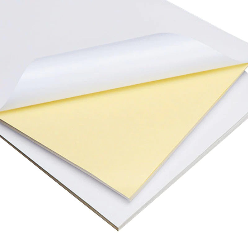 White Satin Sticker Paper Size A4 20Sheets