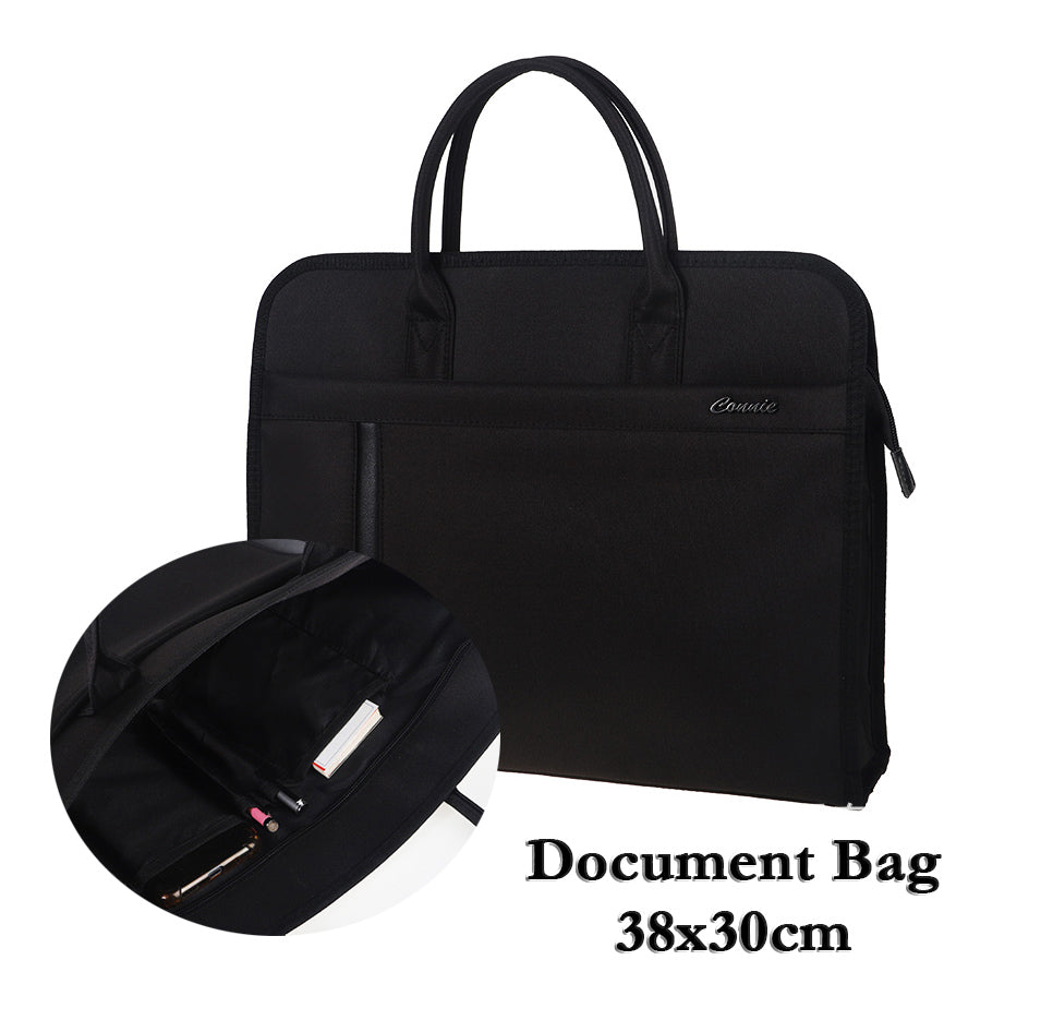 Portable Document Bag, Office Meeting Bag, Business Information Bag, Waterproof Briefcase Laptop Bag