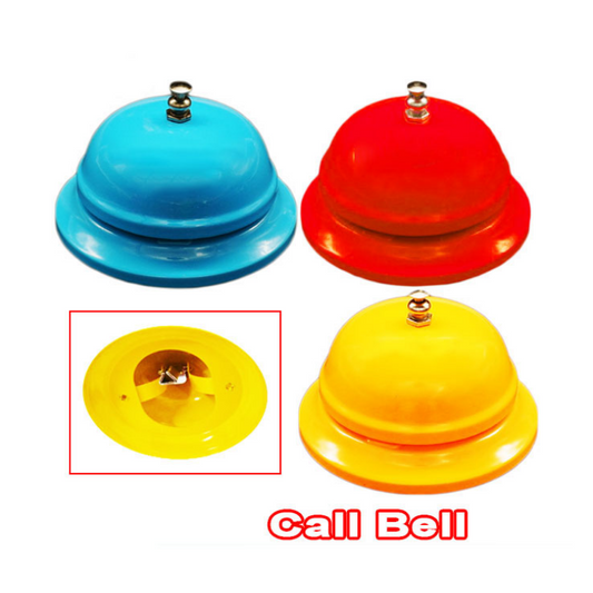 Manual Call Bell Metal Colored Ring bell Random color  (2x3.2 inches) (DGG QJ125 )