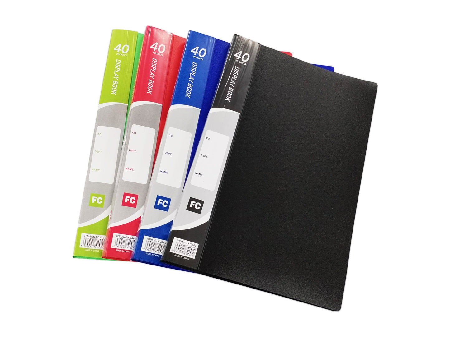 Clear Book Non-Refillable Presentation Display Book Size Long (Random Color) De Guang