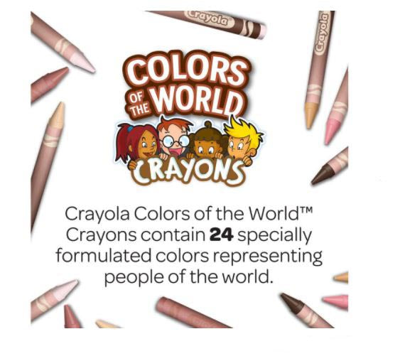 Crayola Colors of the World 24 crayons 47239 (52-0108)