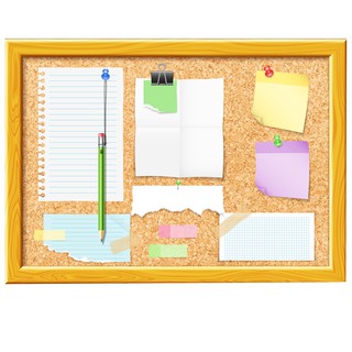 Cork Board Wooden Frame