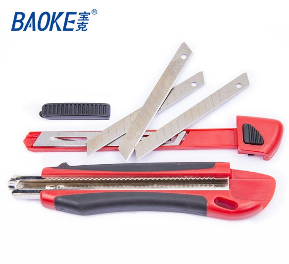 Baoke utility knife color changeable blade media knife paper knife 9mm Random Color