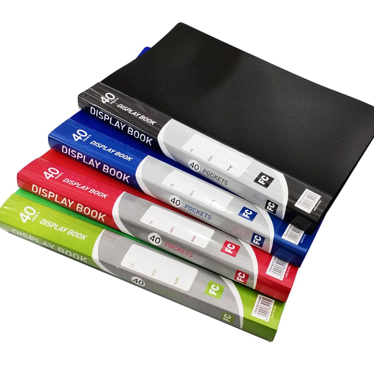 Clear Book Non-Refillable Presentation Display Book Size Long (Random Color) De Guang