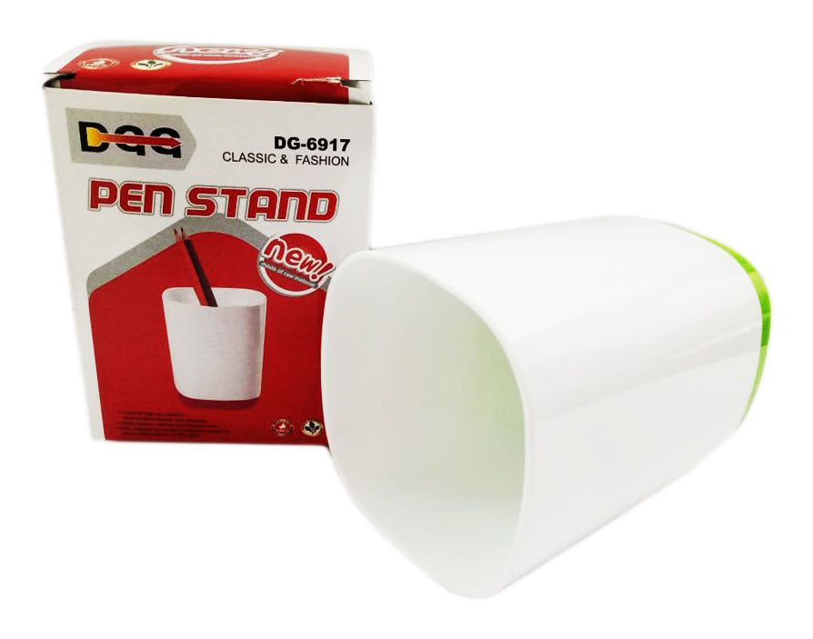 Plastic thickened pen stand White pen holder (DG-6917)