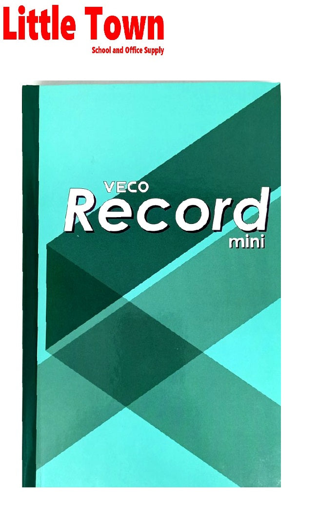 Veco Record Book Notebook Hard Cover Mini Record Book