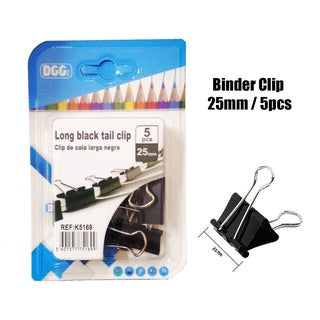 Metal Binder clip black 25mm / 5pcs (DGG-K5169)