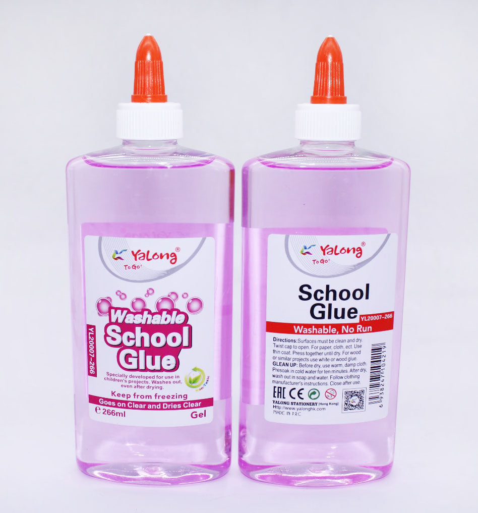 Yalong Washable School Glue 266ml (YL20007-266) 45909