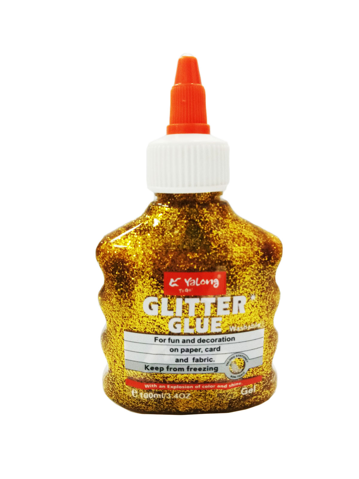 1pcs Yalong Glitter Glue Metallic Color 100ml Random Color (YL192115)