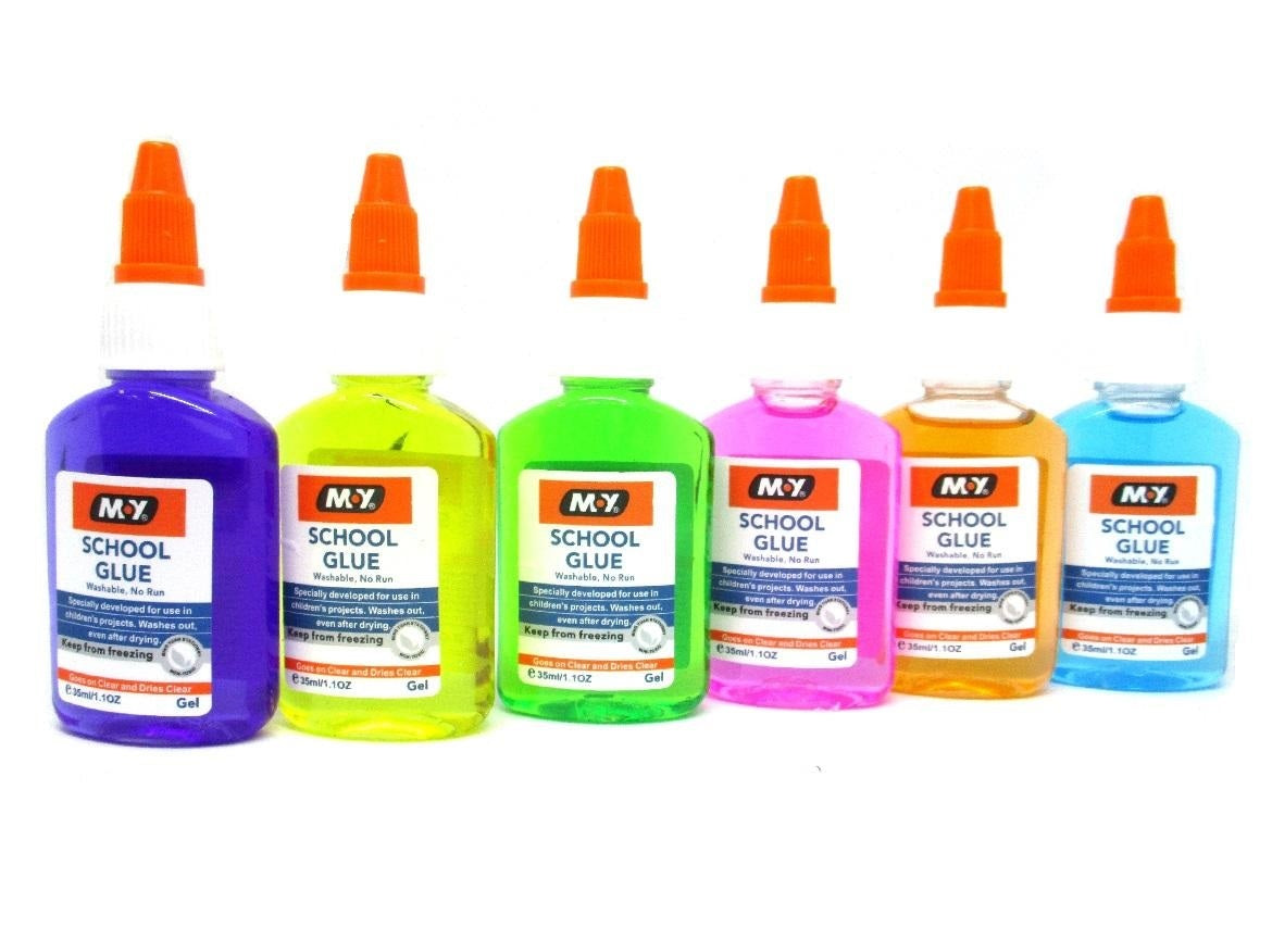 M.Y School Glue Washable Color Glue 35ml (random color)