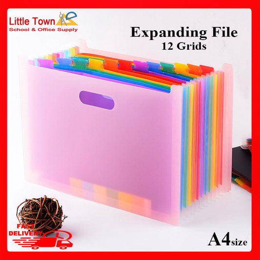 Accounting folder expanding file document case 12 Pockets Size A4