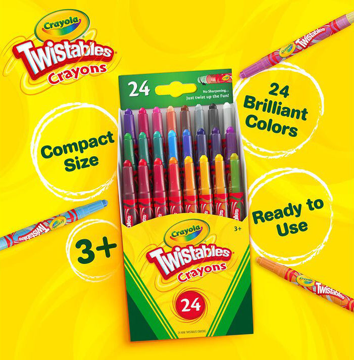 Crayola Mini Twistable Crayons 10colors and 24colors