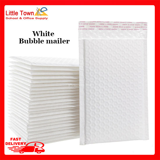 White bubble mailer / bubble envelope with self seal padded envelopes waterproof