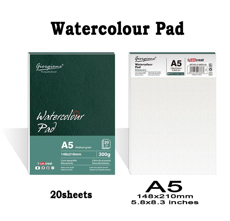 Water Colour pad/Drawing Pad 20sheets / 300gsm size A4/A5