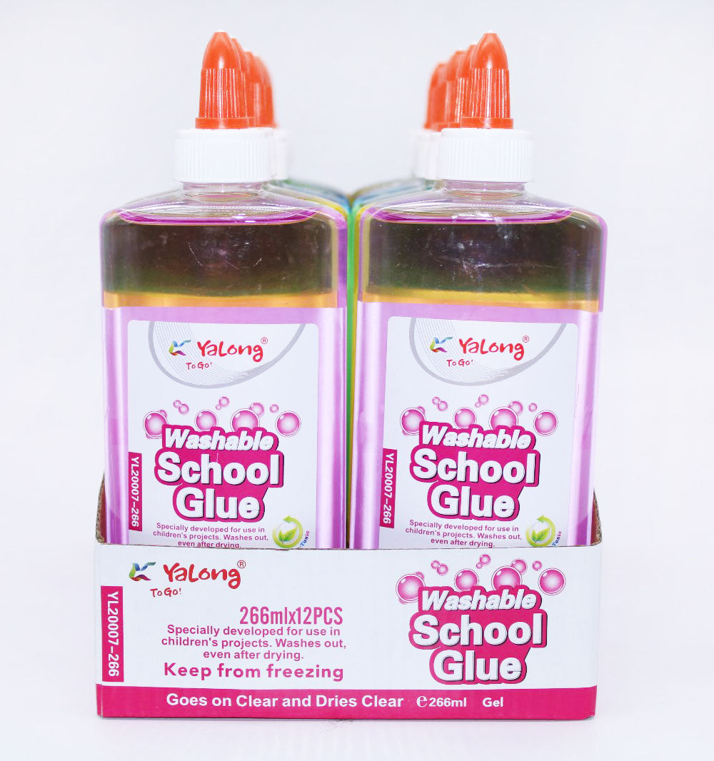 Yalong Washable School Glue 266ml (YL20007-266) 45909