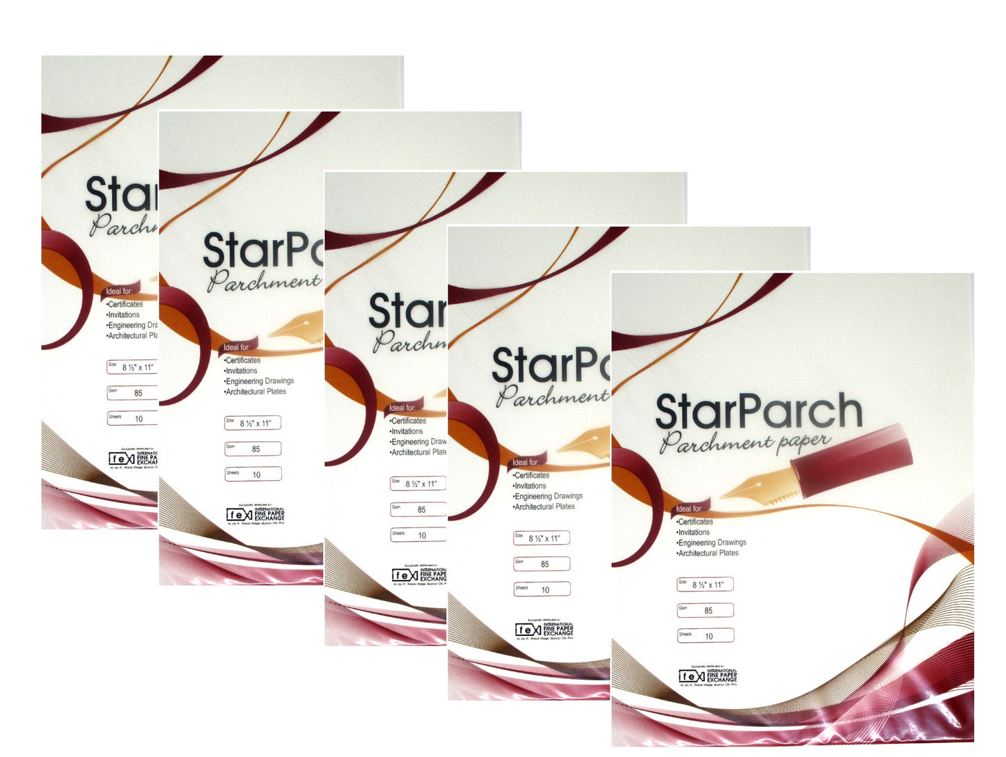 10 Sheets Star Parch Parchment Paper Size Short 85gsm (03009527)