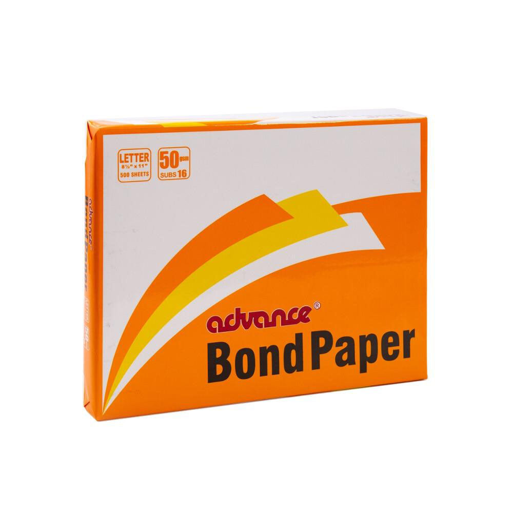 1 ream Advance bond paper 50gsm subs16 500sheets