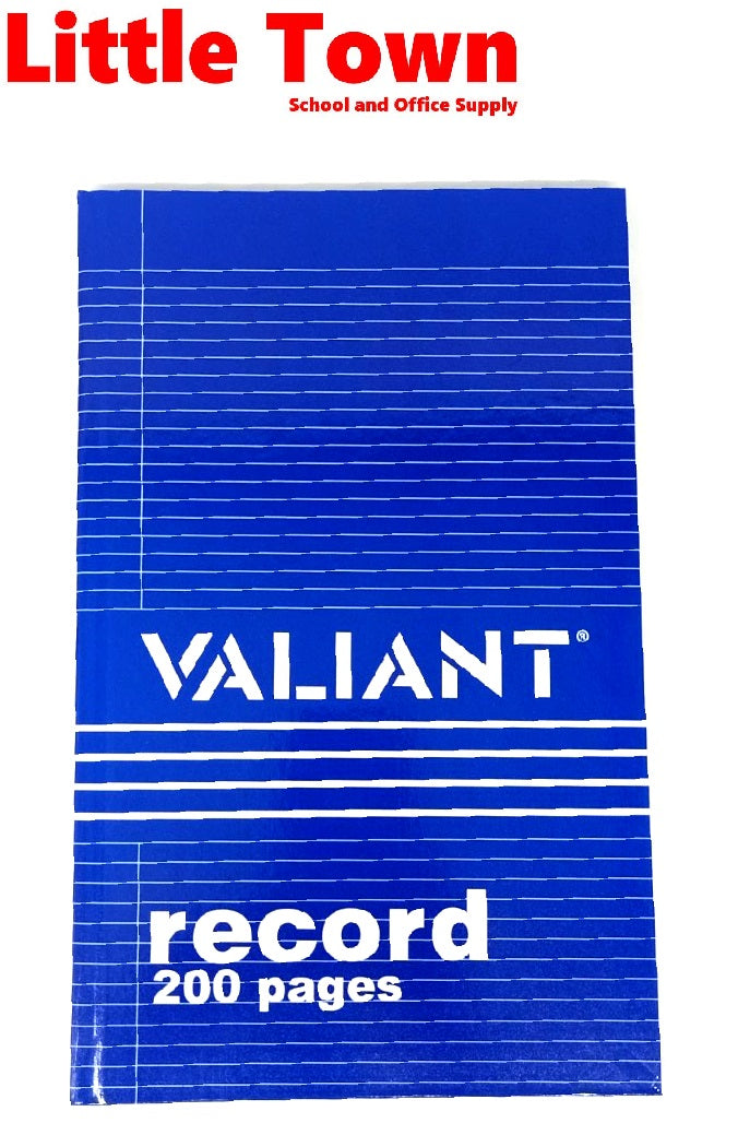 Valiant Record Book Notebook Hard Cover Big Record Book