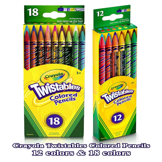 Crayola Twistable Color Pencils 12 Colors and 18 Colors