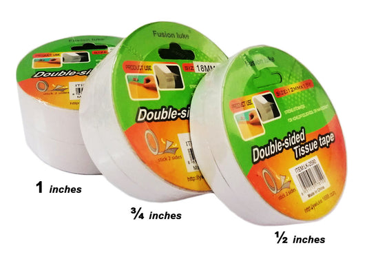 Luke Double-sided Tissue Tape 15yards 2pcs tape per set