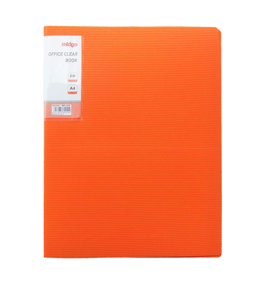 Midgo Non refillable  Display Book Long size / Pocket clearbook 10/20/30/40/60/80/100 pockets