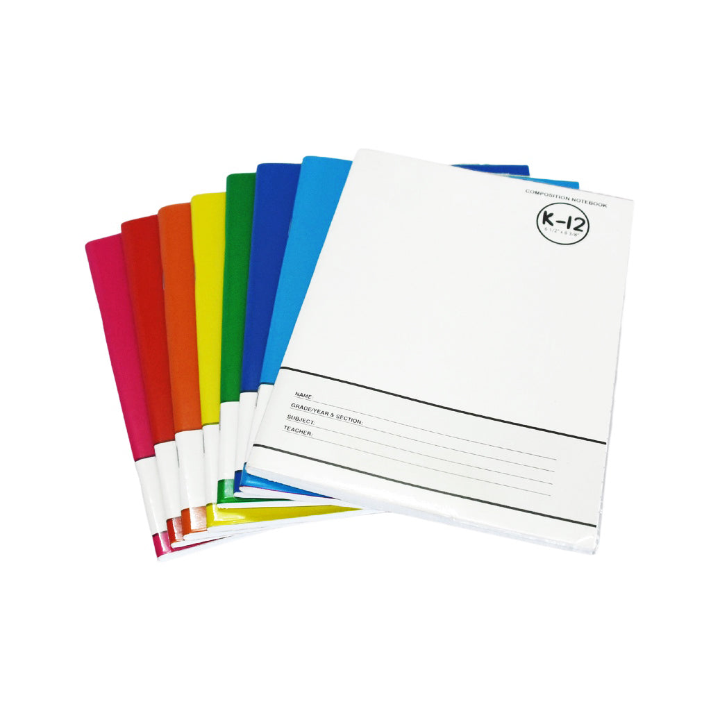 1pads Avanti K-12 Composition Notebook / Writing Notebook Color Coding 80leaves (size 6 1/2" X 8 3/8") Random Color