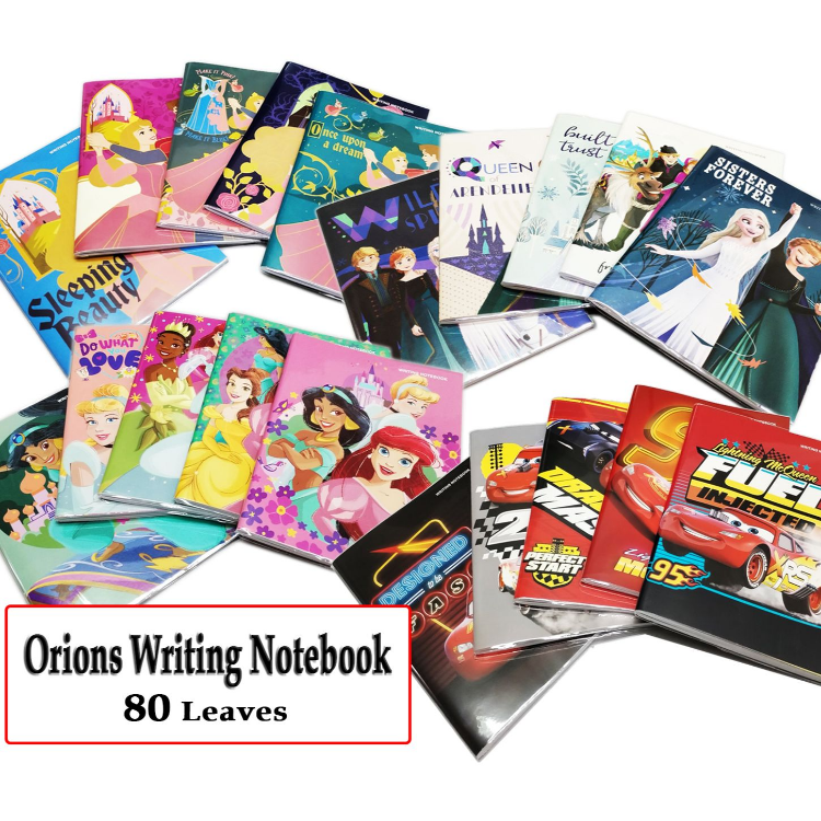 1 pad Orions Writing Notebook 80 Leaves (Random Design)