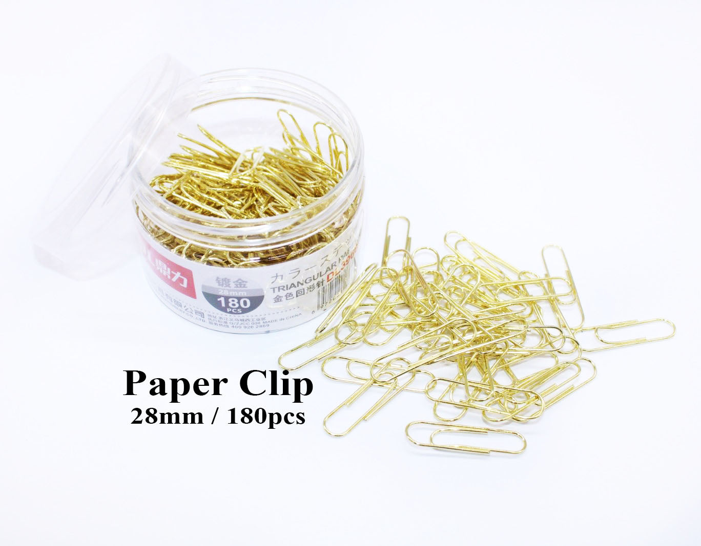 Dingli Office paper clip plastic stripe & plain coated paper clips