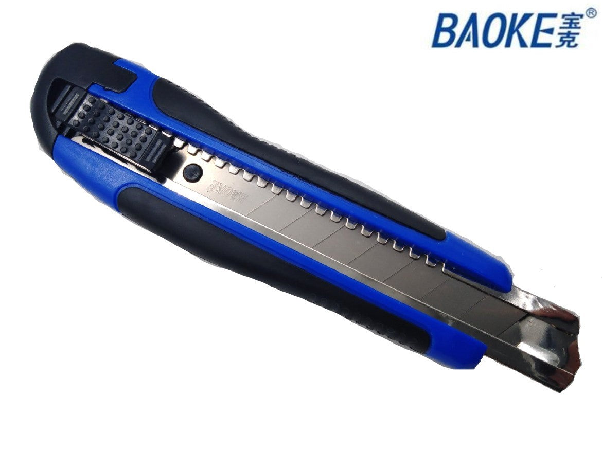 Baoke Utility Knife Large Cutter Blade 18mm Wide Blade Random Color