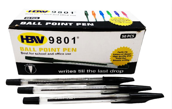 HBW 9801 Ball Point Pen Ballpen 12pcs