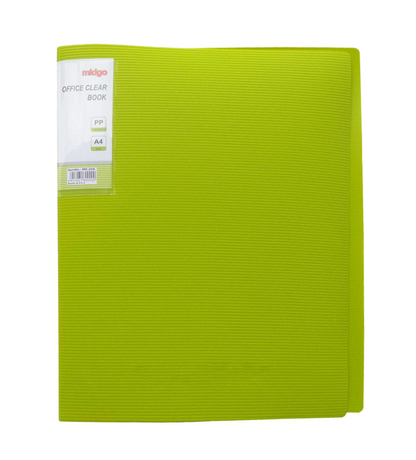 Midgo Non refillable  Display Book Long size / Pocket clearbook 10/20/30/40/60/80/100 pockets