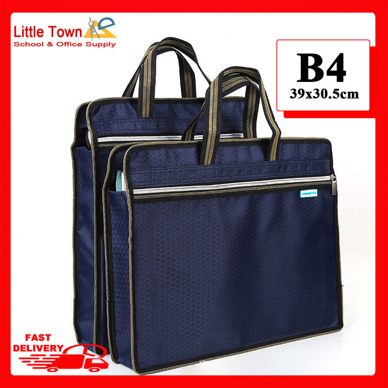 Horizontal Document Bag double-layer bag file folder storage bag business bag B4 39x30.5cm