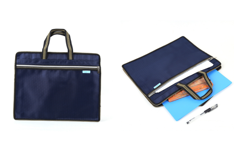 Horizontal Document Bag double-layer bag file folder storage bag business bag B4 39x30.5cm