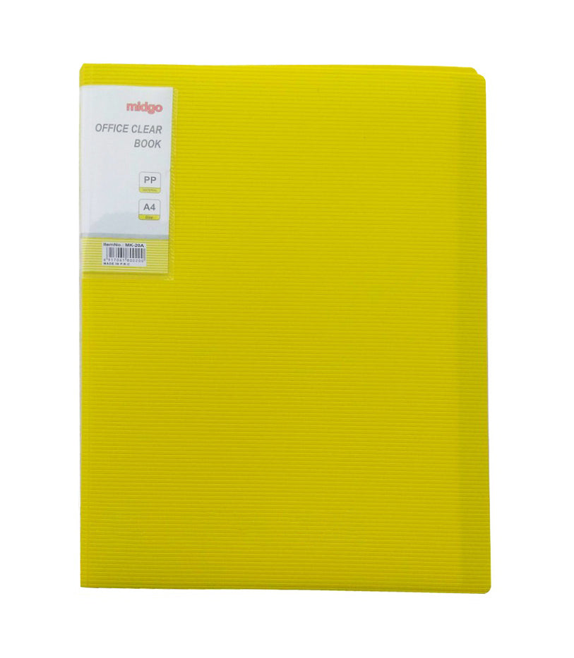 Midgo Non refillable  Display Book Long size / Pocket clearbook 10/20/30/40/60/80/100 pockets