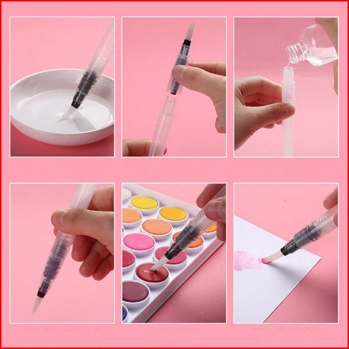 Water pen watercolor brush soft pen set initial painting material water storage brush watercolor pen