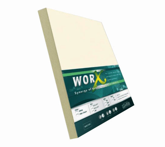 10 Sheets Specialty Board Paper 200gsm White/Pale Cream