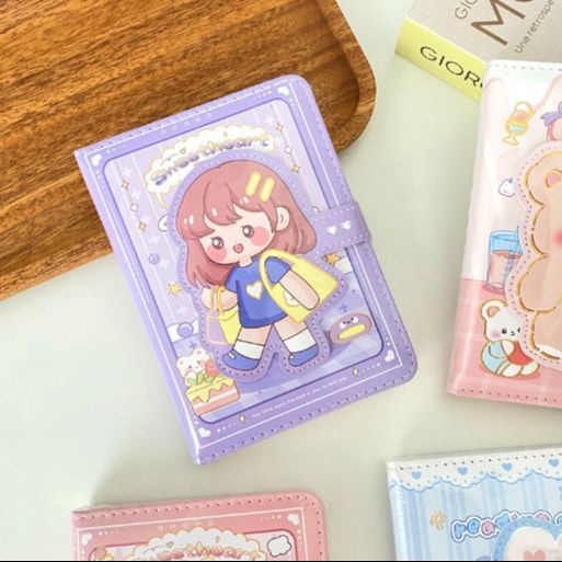 Depai A5 Magnetic Buckle Notepad Cute Girls Cartoon Student Diary Notebook Random Color  32K1016-6 (48745)