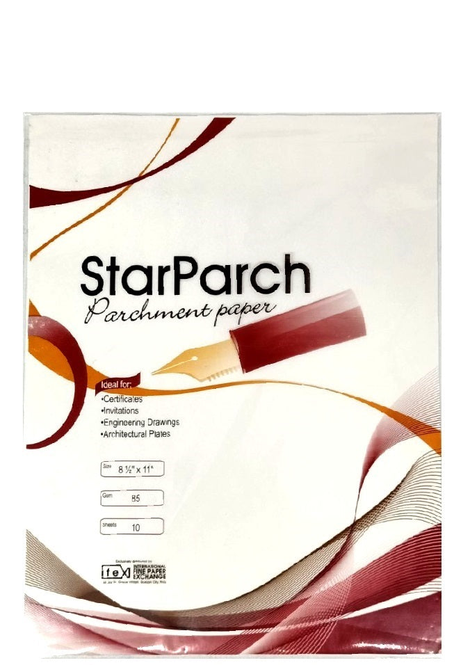 10 Sheets Star Parch Parchment Paper Size Short 85gsm (03009527)