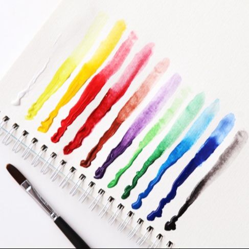 Keep Smiling Watercolor paint Set 12 Pcs Size:12x6ml / 12x12ml (KS)