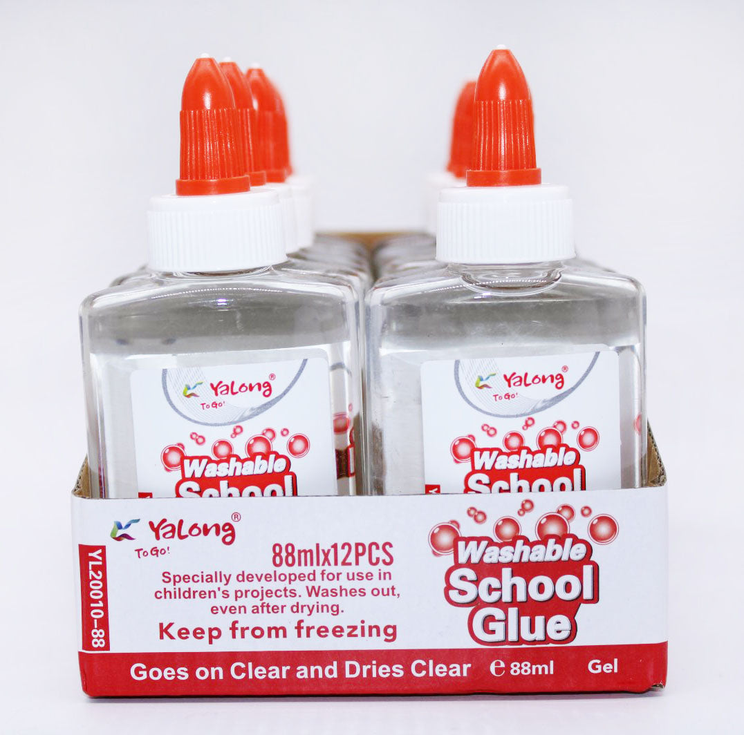 Yalong Washable School Glue Clear 88ml (YL20010-88) 45906