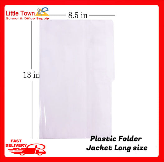 1piece Clear plastic folder jacket Short & Long size